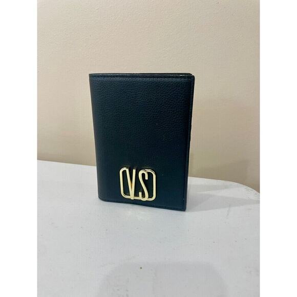 VICTORIA SECRET PASSPORT WALLET BLACK GOLDEN LOGO TRAVELER UTILITY VERSATILE - Picture 10 of 10